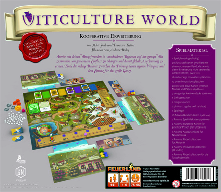 Viticulture World Erweiterung, Feuerland Spiele